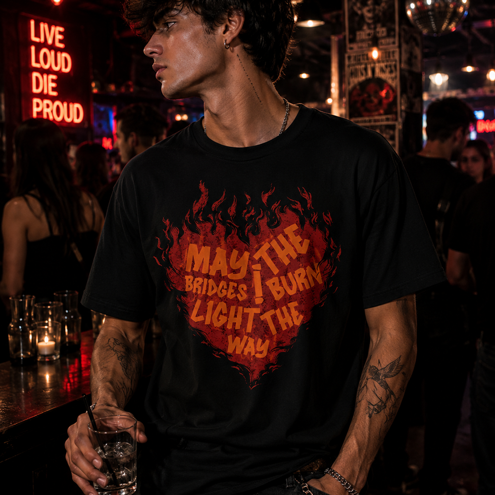 Unisex T-shirt - May the bridges I burn light the way